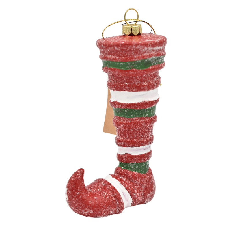 Ornament brad cizmulita rosie plastic 12x7.5 cm [1]