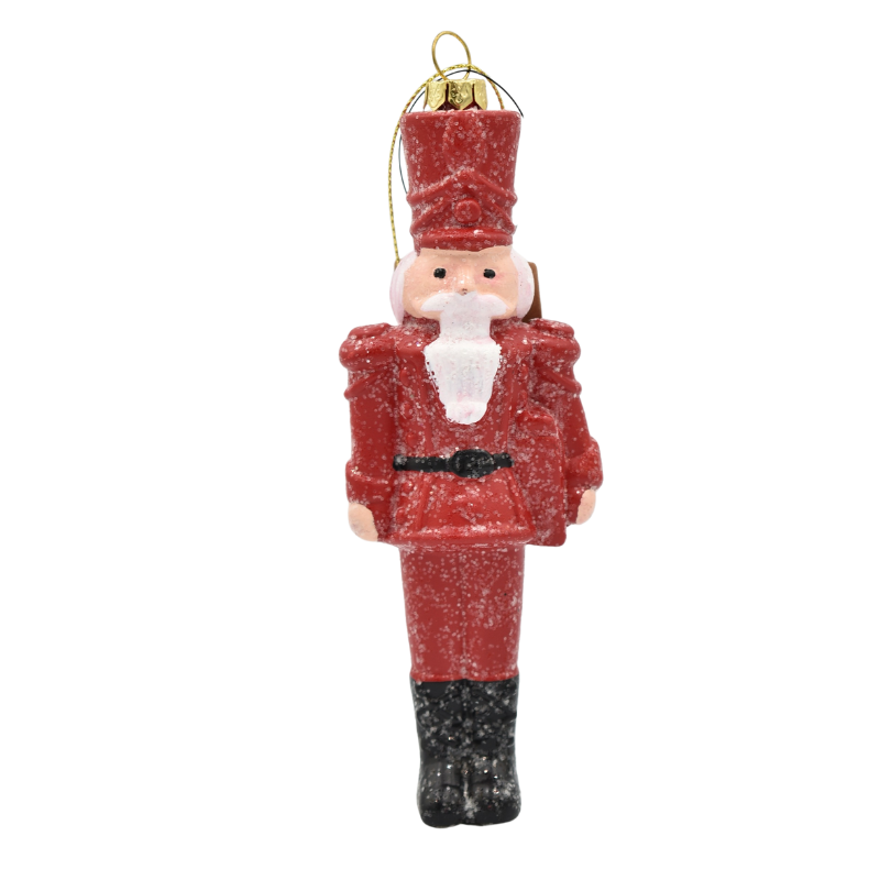 Ornament brad soldat rosu plastic 16x6 cm [1]
