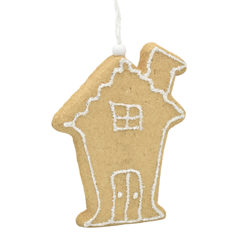 Ornament casuta turta dulce maro 16x12x1.7 cm [1]