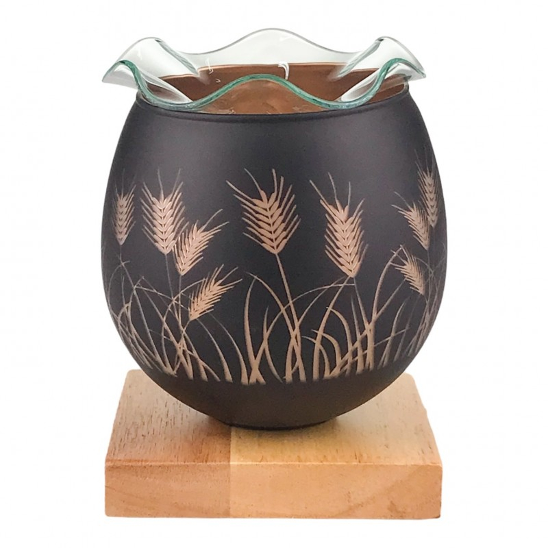 Candela din sticla cu bec 12x16 cm diverse modele [3]