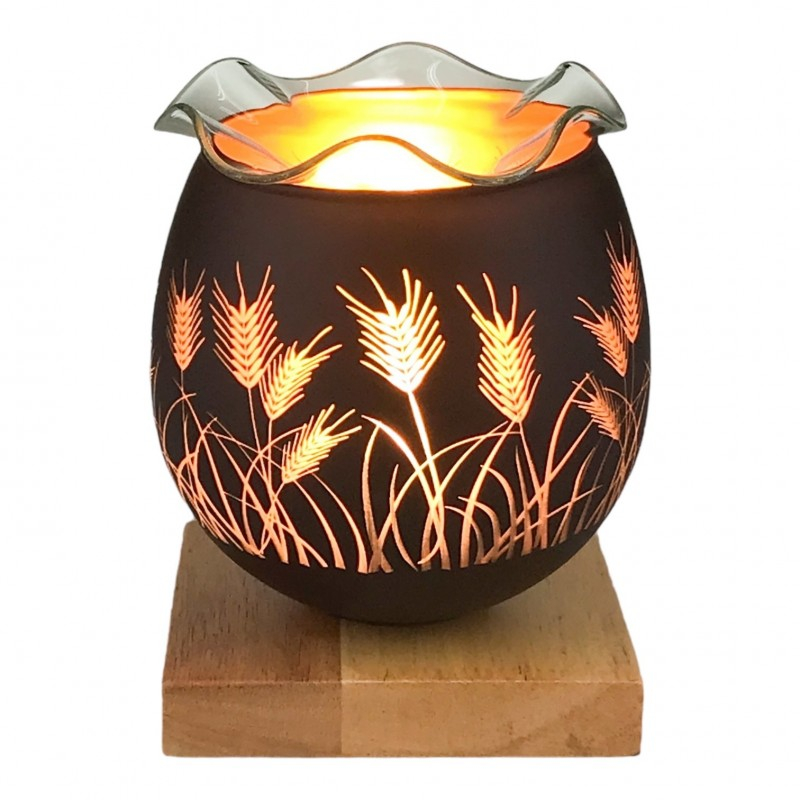 Candela din sticla cu bec 12x16 cm diverse modele [4]