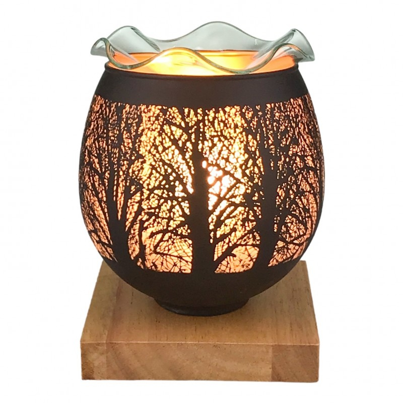 Candela din sticla cu bec 12x16 cm diverse modele [2]