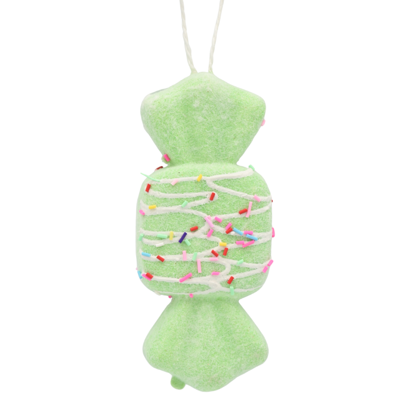 Ornament de agatat bomboana verde 14x6 cm [1]