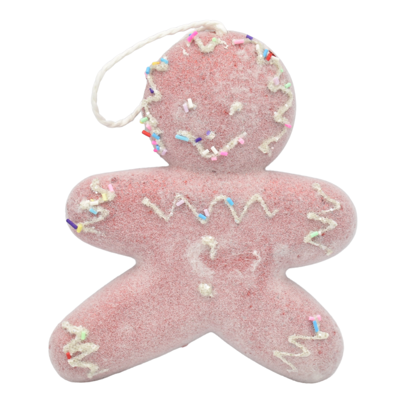 Ornament de agatat turta dulce polistiren 15x12 cm rosu [1]