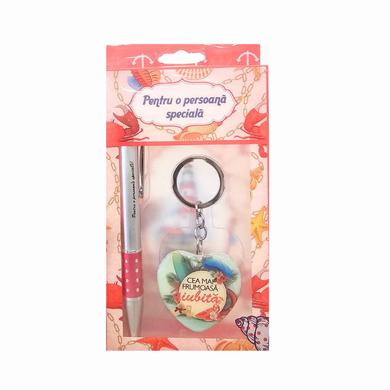 Set cadou pix cu breloc Cea Mai Frumoasa Iubita modele diferite [3]