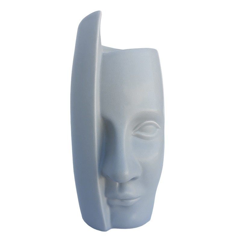 Vaza ceramica in forma de chip uman 7x15 cm diverse culori [4]