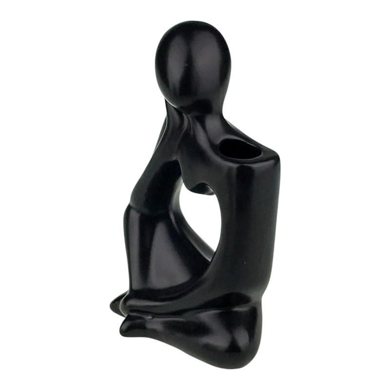 Vaza decorativa din ceramica 13x20 cm Om ganditor [3]