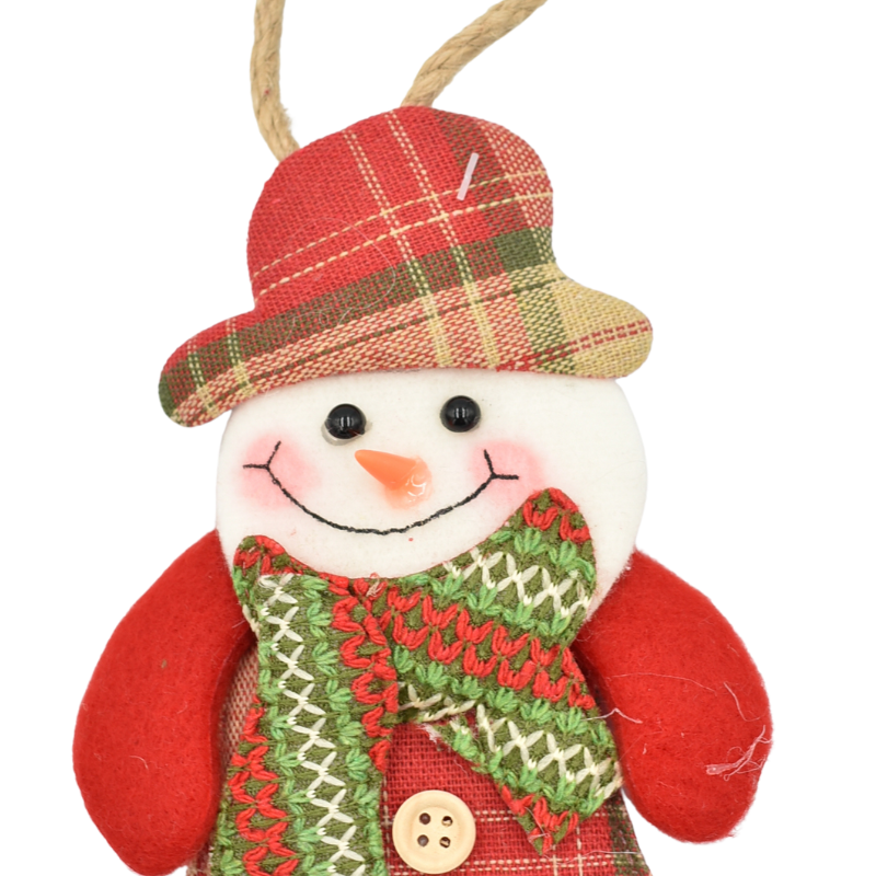 Ornament pentru brad om de zapada fetita 9.5x16.5 cm [2]