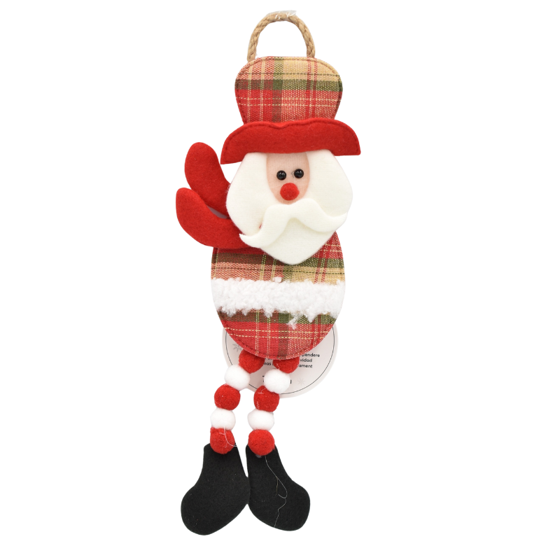 Ornament pentru brad Mos Craciun textil 7x25 cm [1]