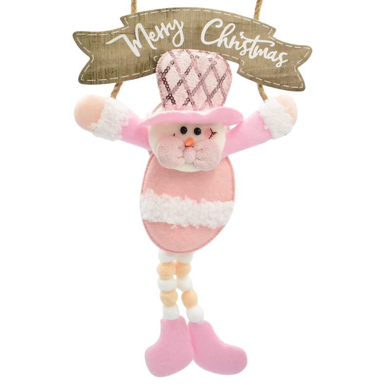 Ornament pentru brad mos roz 19x34 cm [2]