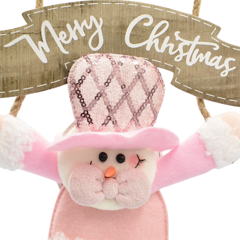 Ornament pentru brad mos roz 19x34 cm [3]