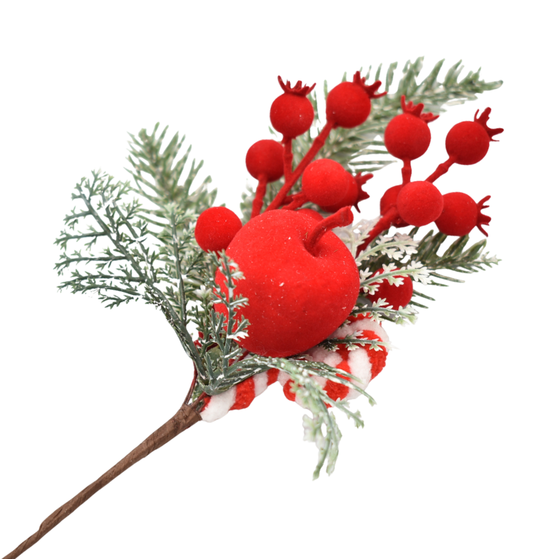 Ornament crenguta cu merisoare si acadea 25 cm [1]