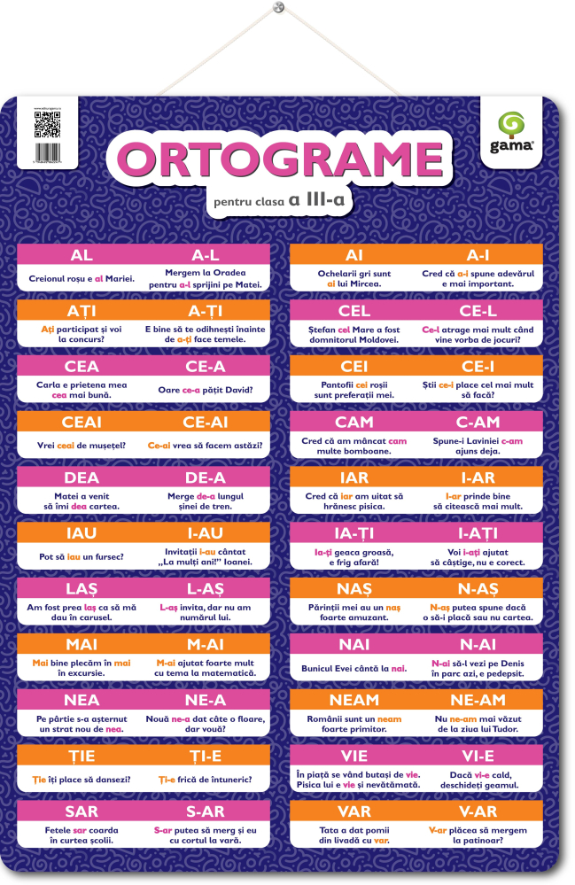 Poster - Ortograme. Clasa a III-a [1]