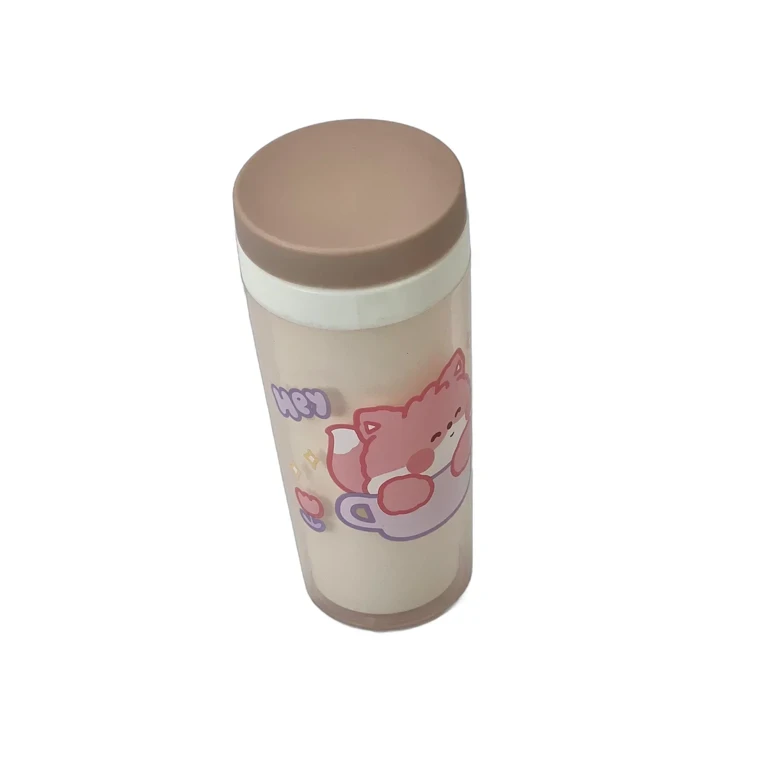 Pahar de apa cu capac 300 ml copii culori diferite [5]