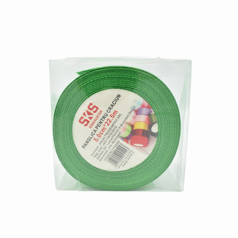 Panglica 5 cm x 22.5 m Christmas green SKS Sinkalstar [2]