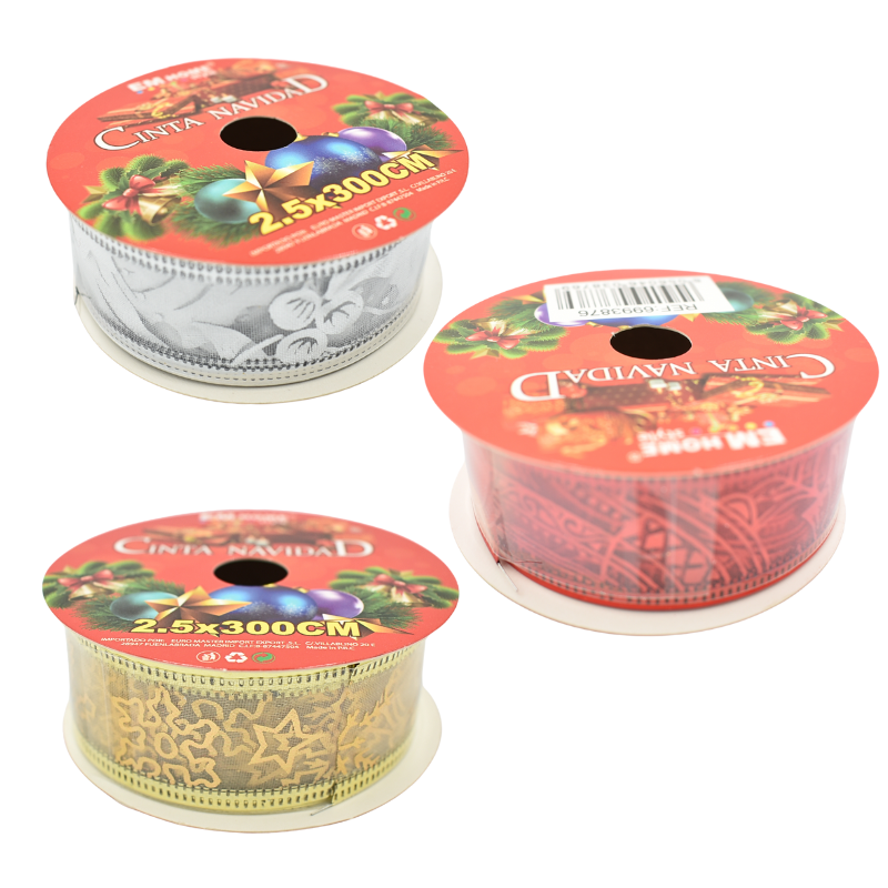 Panglica Craciun 2.5cm x 3m culori diferite [1]