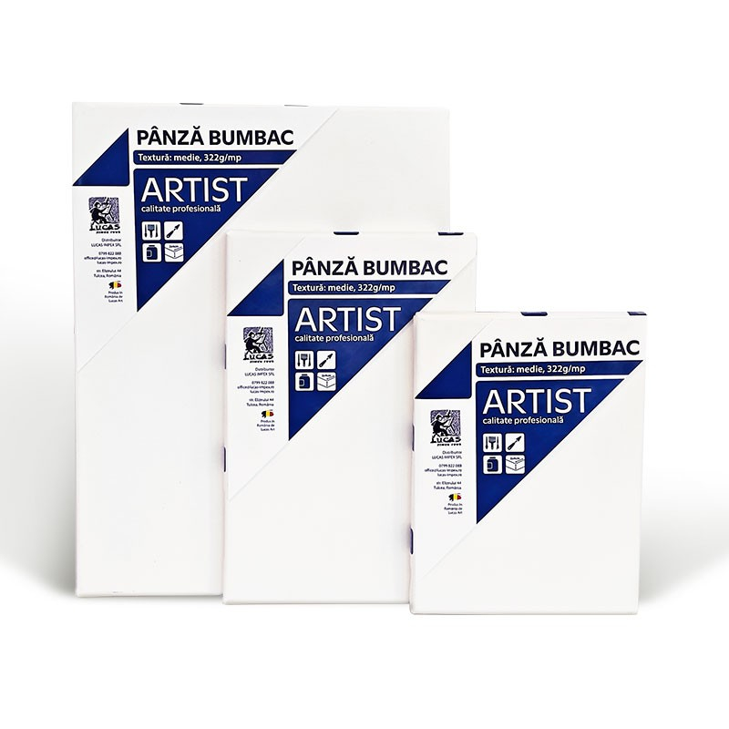 Panza sasiu 60x60cm alb Artist Lucas Art [2]