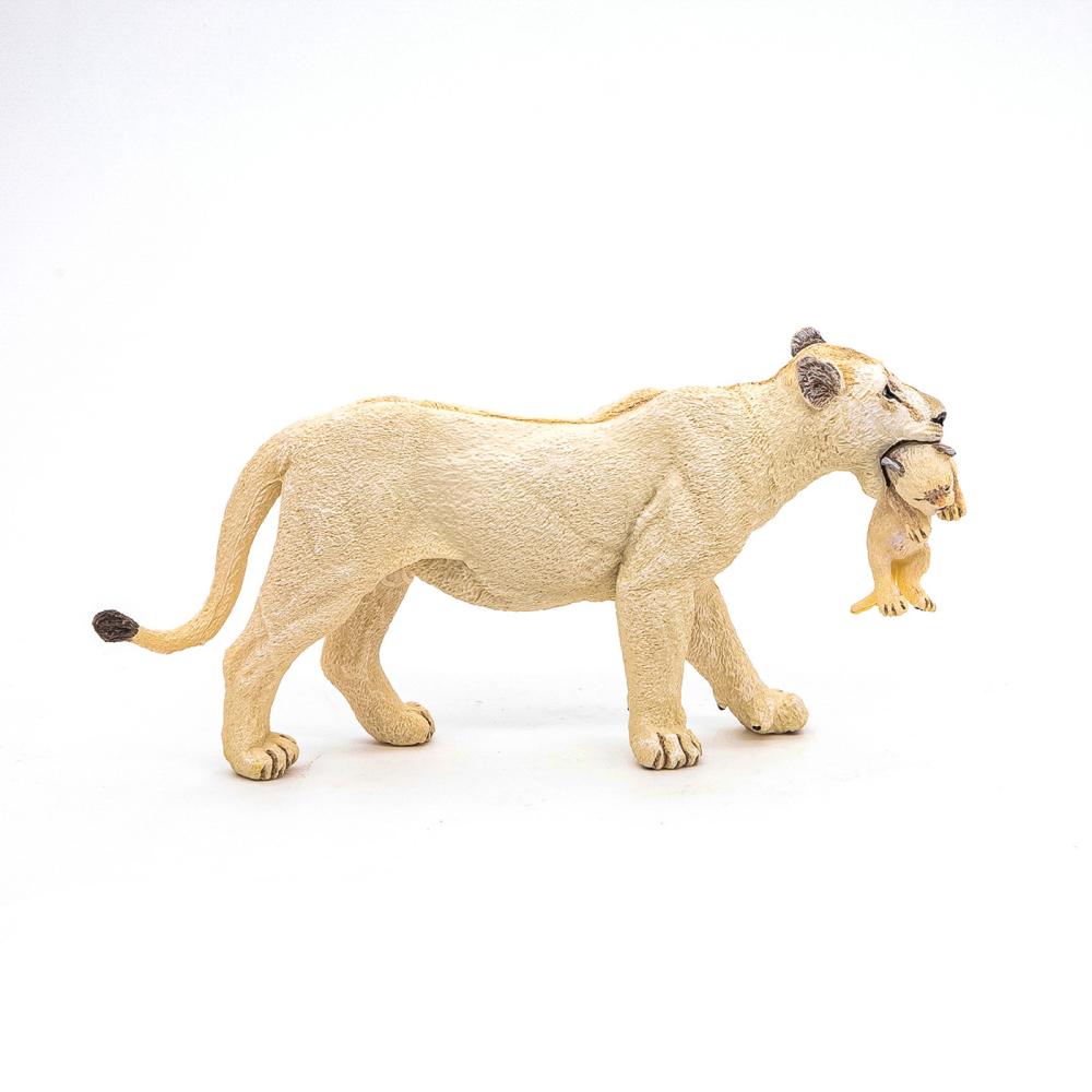 PAPO FIGURINA LEOAICA ALBA CU PUI [3]