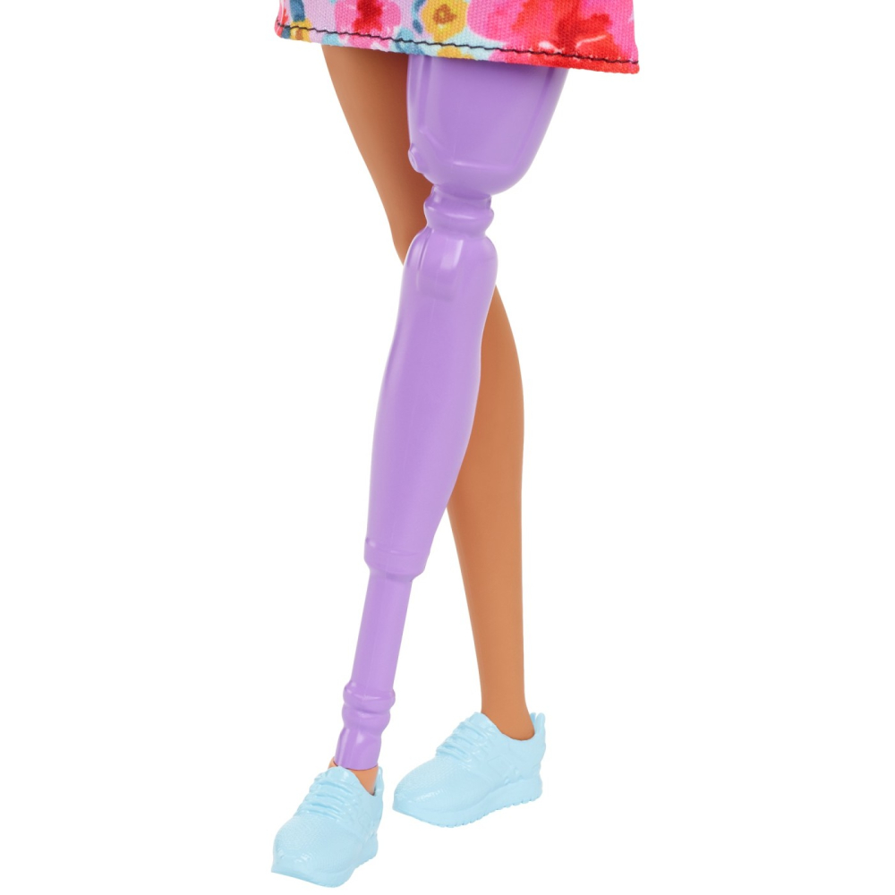 PAPUSA BARBIE FASHIONISTA CU PAR ROZ SI PICIOR PROTETIC [4]