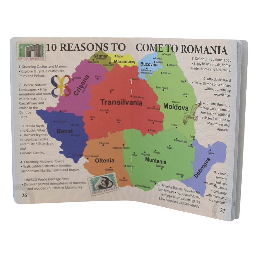 Pasaport de explorare Romania in limba engleza Maria Alexandra 9 x 12.5 cm [5]