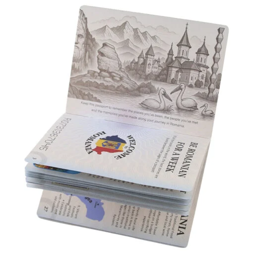 Pasaport de explorare Romania in limba engleza Maria Alexandra 9 x 12.5 cm [2]