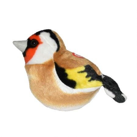 Jucarie de plus Pasare cu sunete 17 cm Sticlete Wild Republic [2]