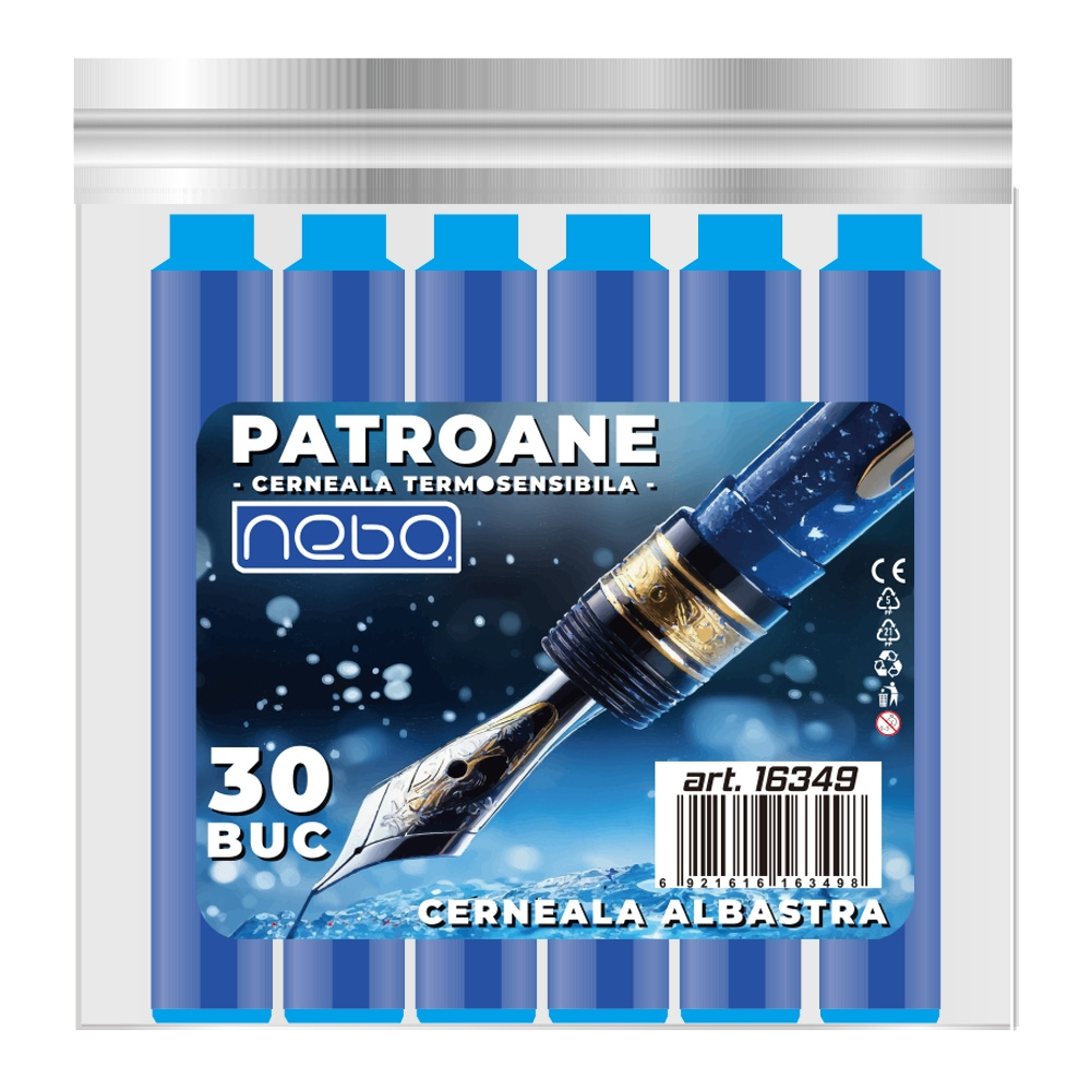 Patroane cerneala termosensibila albastru 30/set Nebo [1]