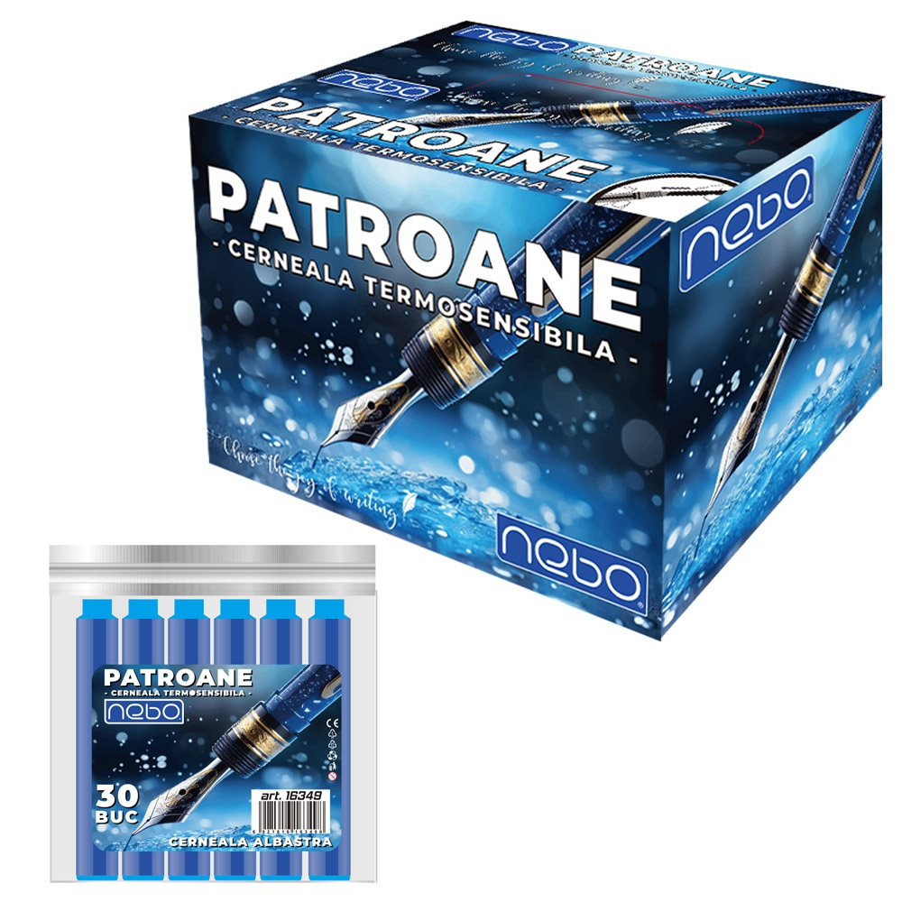 Patroane cerneala termosensibila albastru 30/set Nebo [2]