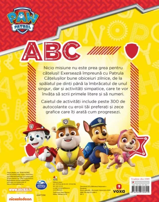 Patrula Catelusilor - Bravo, Patrula! Carte cu autocolante [2]