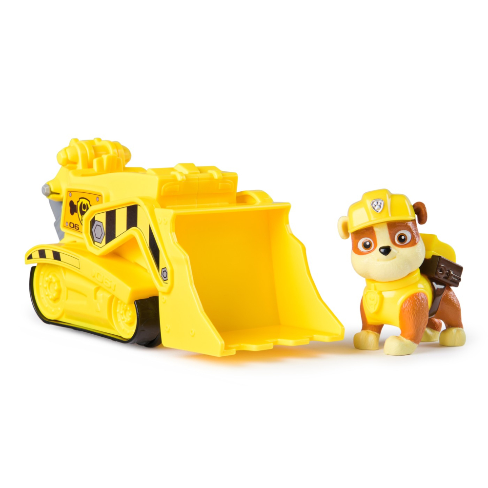PATRULA CATELUSILOR SET VEHICUL DE BAZA BULDOZER SI FIGURINA RUBBLE [2]