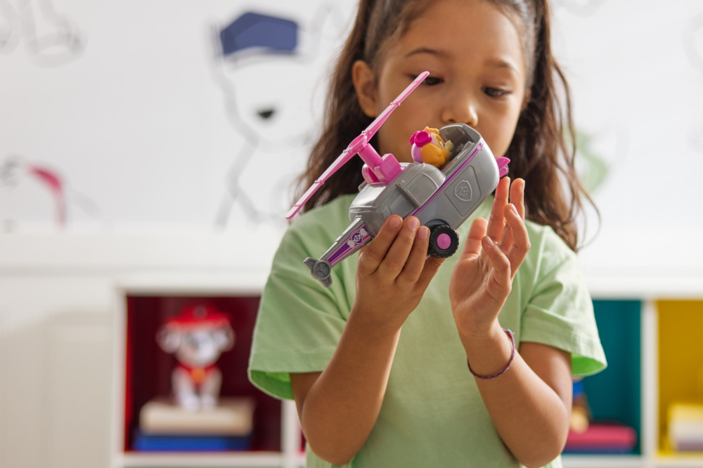 PATRULA CATELUSILOR SET VEHICUL DE BAZA ELICOPTER SI FIGURINA SKYE [3]