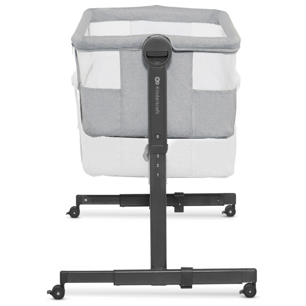 PATUT CO-SLEEPER KINDERKRAFT NESTEE UP 2, GRI DESCHIS [3]