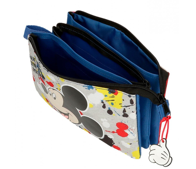 Penar scoala 3 compartimente Mickey Colour Mayhem 22 x 12 x 5 cm [2]