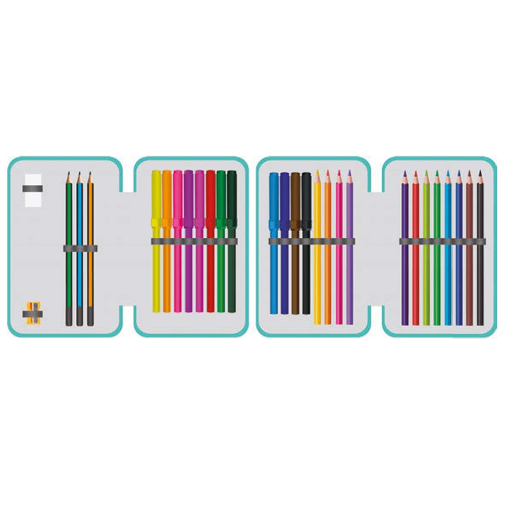 Penar echipat S-COOL Next Level 2 compartimente 29 piese 14x5x20 cm [2]