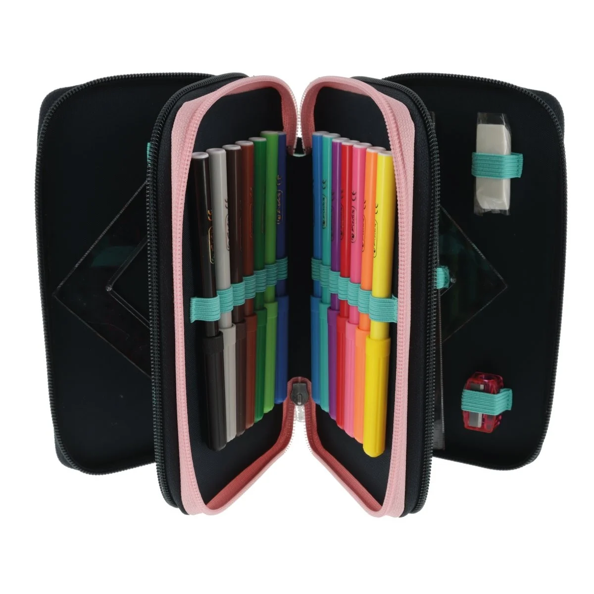 Penar echipat 31 piese 3 compartimente motiv Fancy Peacock Herlitz [5]