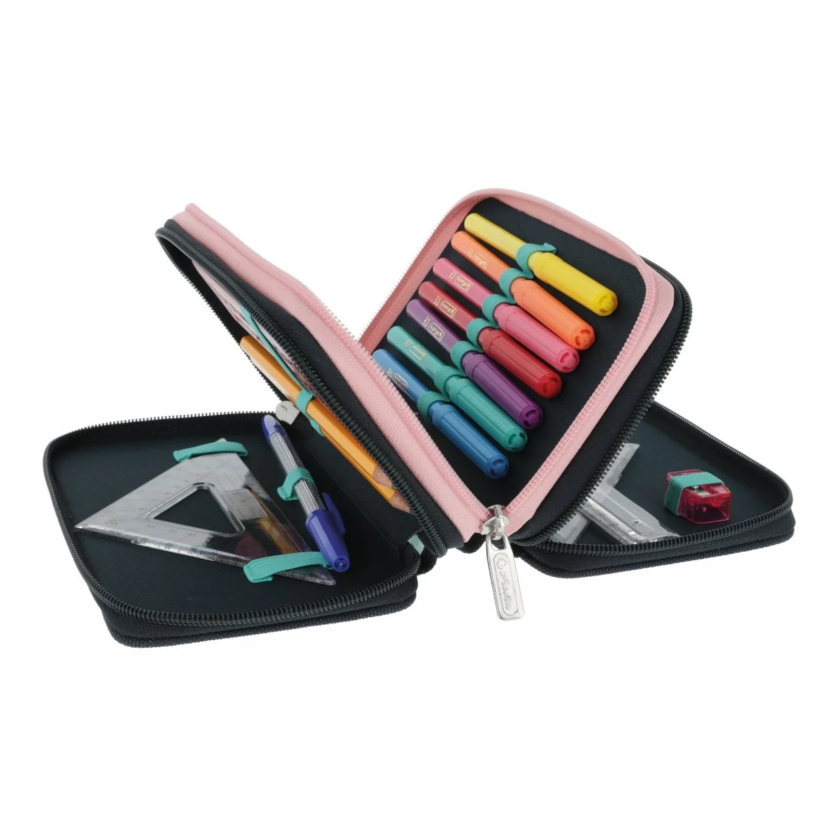 Penar echipat 31 piese 3 compartimente motiv Fancy Peacock Herlitz [4]