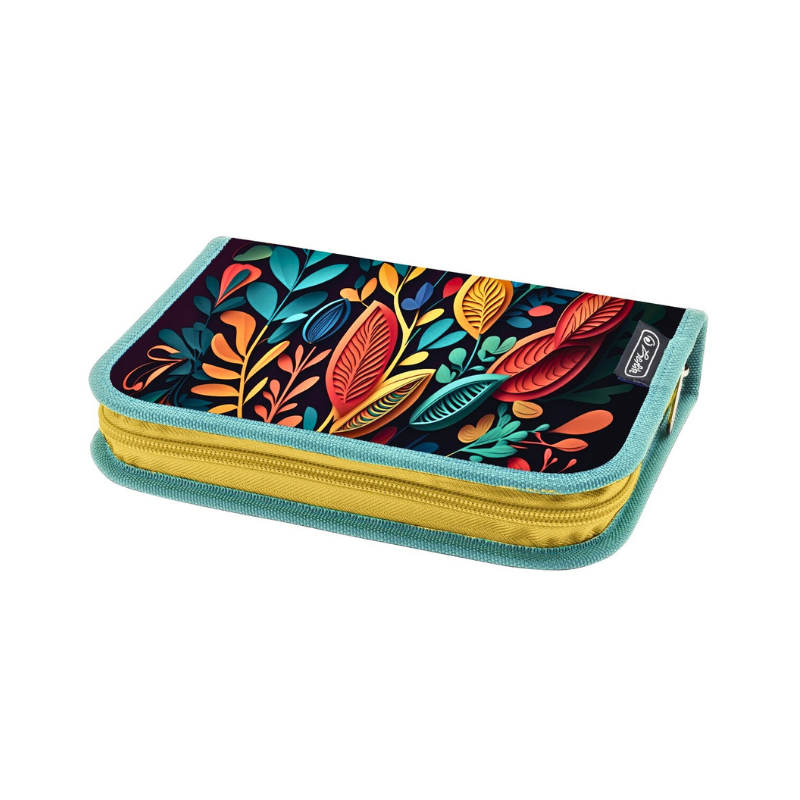 Penar Herlitz echipat 34 piese cu 2 clape 1 compartiment abstract flowers [1]