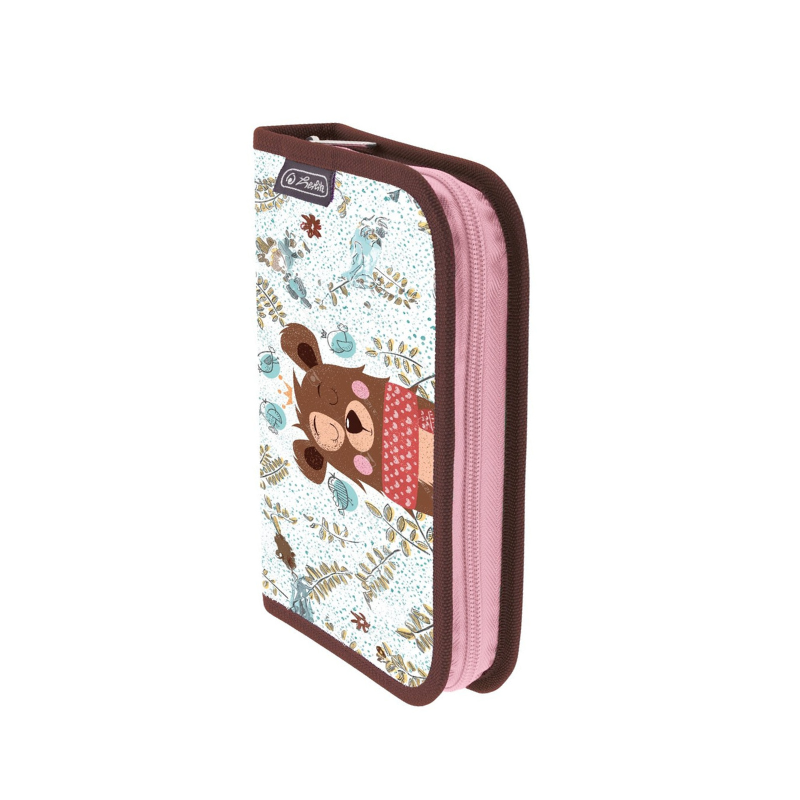 Penar echipat 34 piese cu 2 clape Cute Bear baieti 1 compartiment [2]