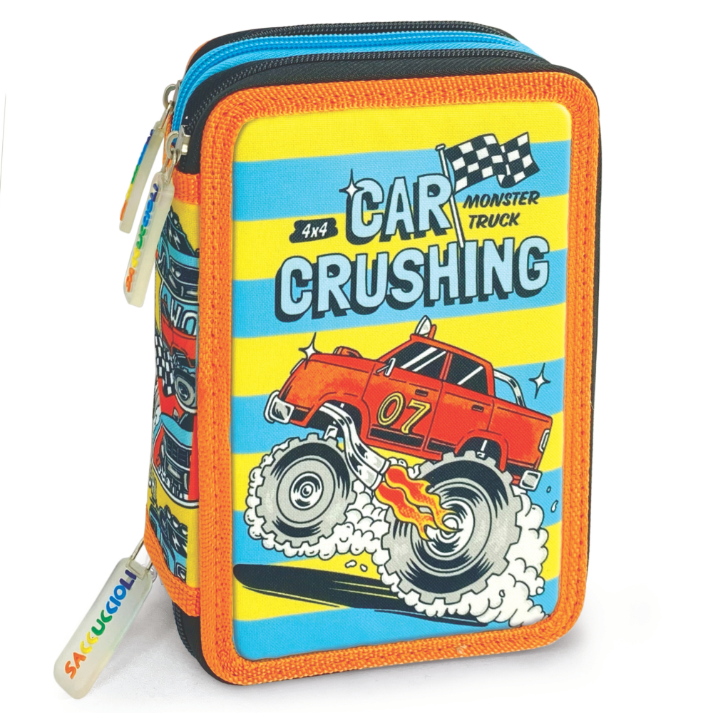 Penar echipat - colectia pentru baieti cu 3 fermoare 13 x 20 x 6.5 cm [4]