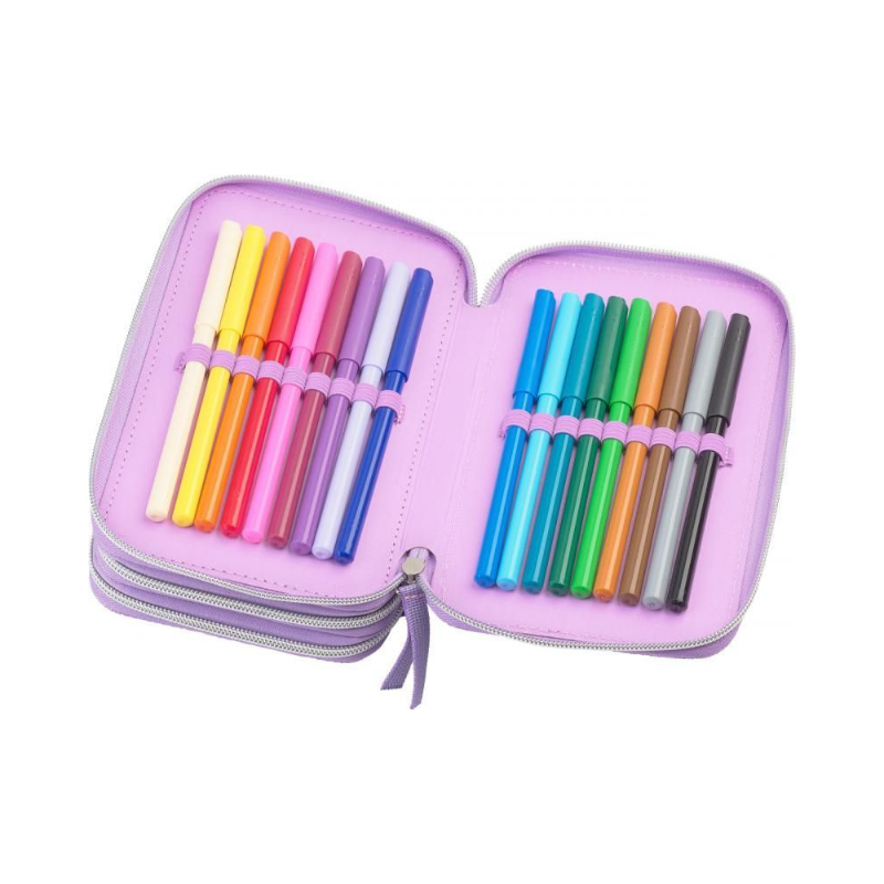 Penar echipat unicorn Faber Castell 3 compartimente fete [4]