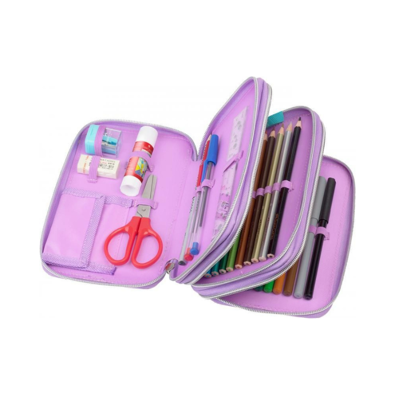 Penar echipat unicorn Faber Castell 3 compartimente fete [2]