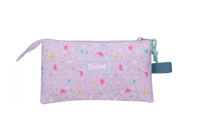 Penar Disney Lovely Stitch cu 3 compartimente lila 22x12x5 cm [3]