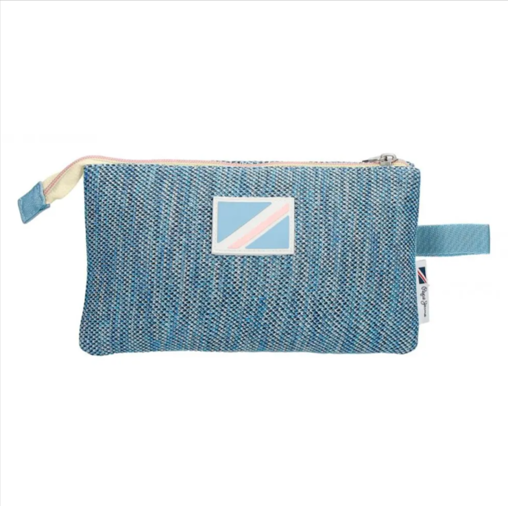 Penar fete Pepe Jeans Lena 3 compartimente albastru deschis 22 x 12 x 5 cm [2]