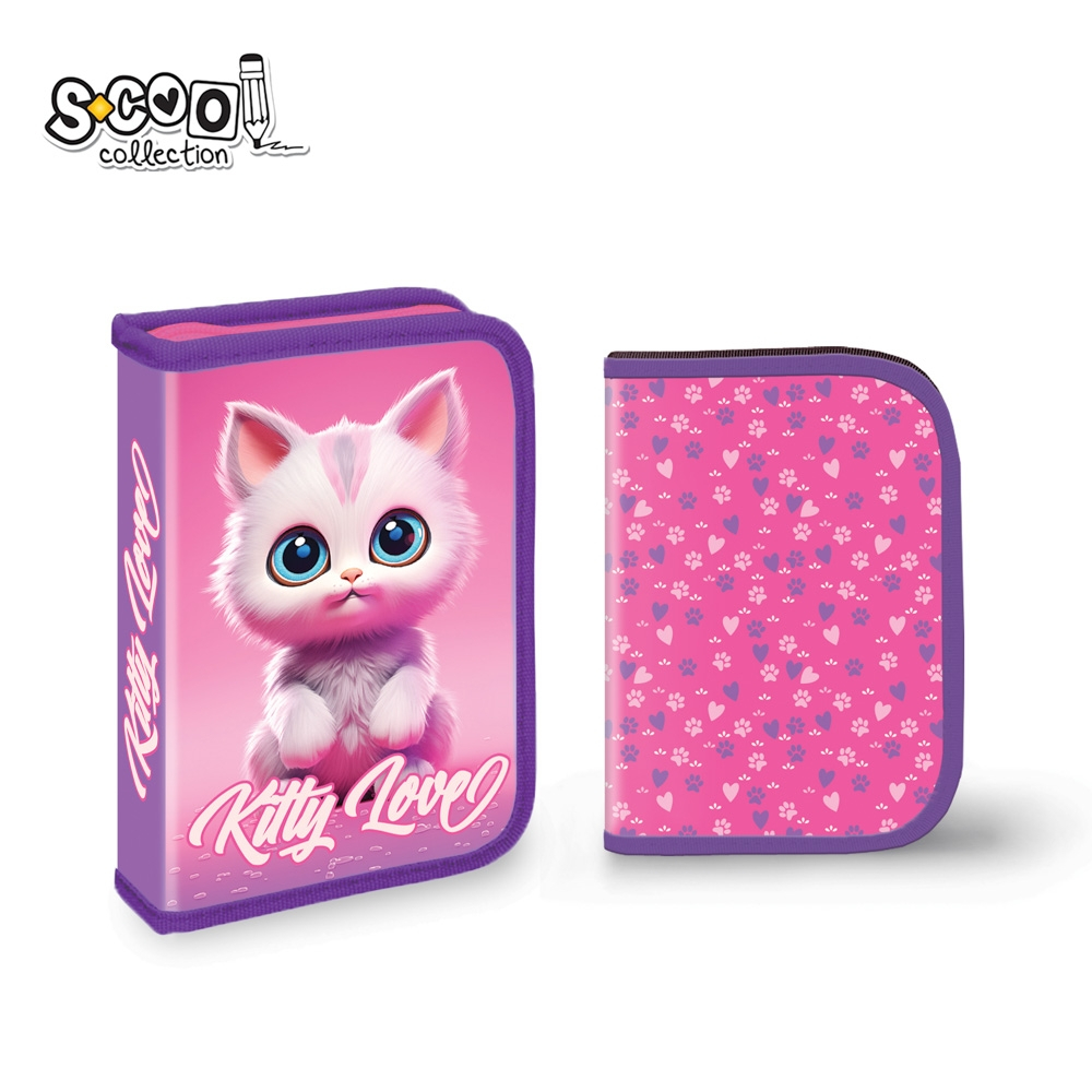 Penar fete S-COOL Kitty Love neechipat 1 compartiment 2 extensii [1]