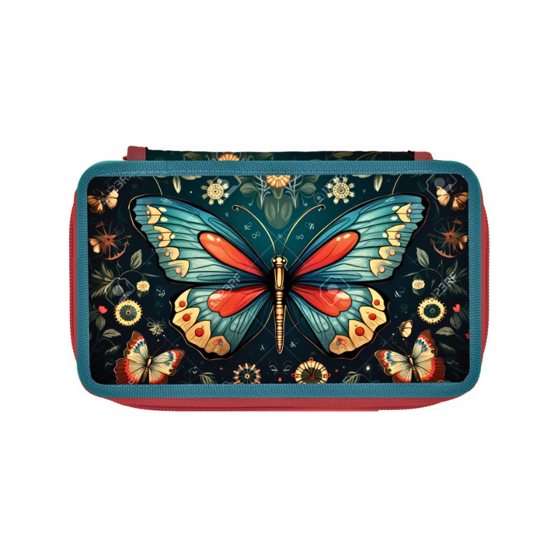 Penar Herlitz neechipat 2 compartimente fete Butterfly [1]