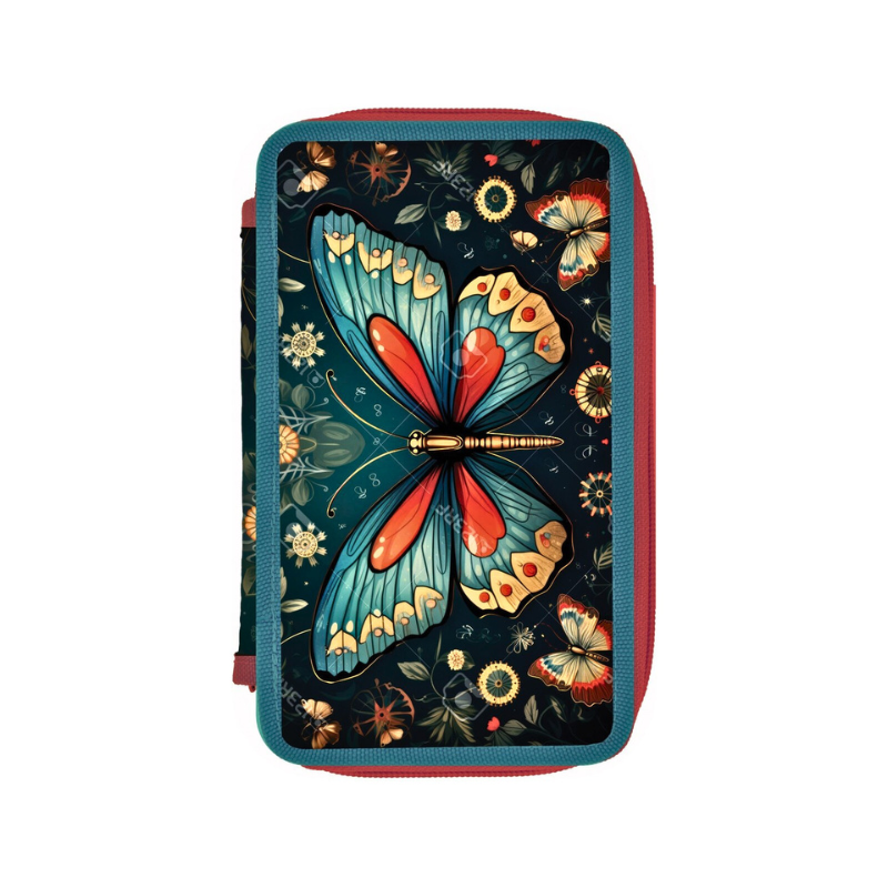 Penar Herlitz neechipat 2 compartimente fete Butterfly [2]