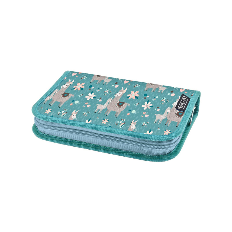 Penar neechipat cu 1 clapa 1 compartiment fete verde Herlitz  Llama [1]
