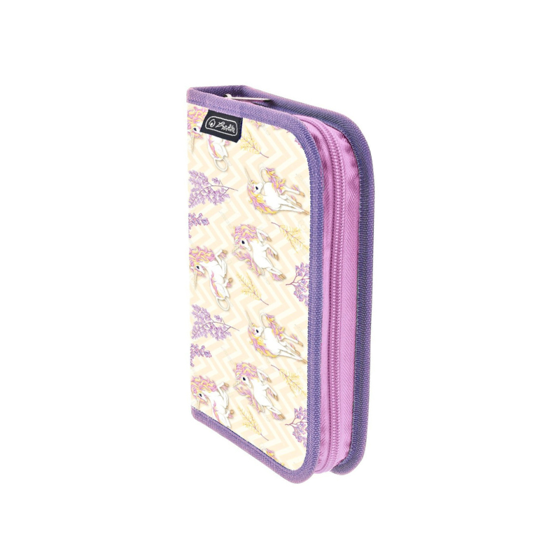 Penar neechipat Herlitz 1 clapa 1 compartiment fete roz Unicorn [2]