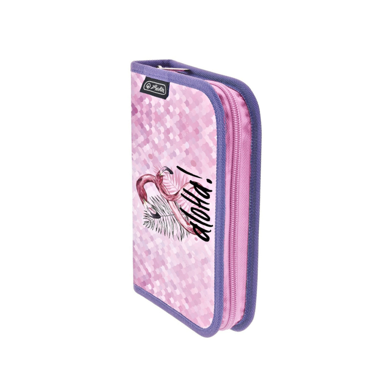 Penar neechipat Herlitz fete Pink Flamingo roz 1 compartiment [2]