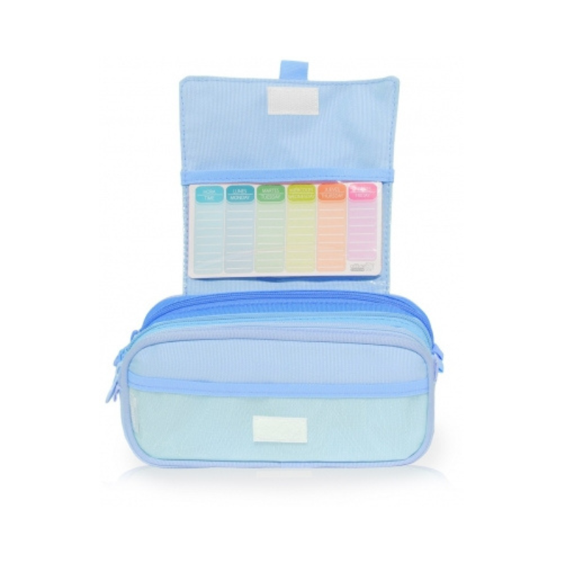 Penar Colorline tip etui 3 compartimente diverse culori pastel [3]